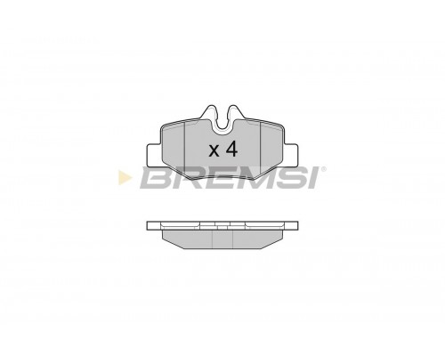 Тормозные колодки задние MB Vito 639 2003- BP3101 BREMSI (Италия)