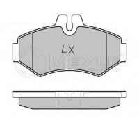 Тормозные колодки задние (Platinum) (BOSCH, 126x65x19мм) VW LT 28-35 1996-2006 0252302118/PD MEYLE (Германия)