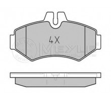 Тормозные колодки задние (Platinum) (BOSCH, 126x65x19мм) VW LT 28-35 1996-2006 0252302118/PD MEYLE (Германия)