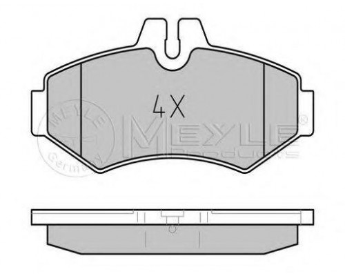 Тормозные колодки задние (Platinum) (BOSCH, 126x65x19мм) VW LT 28-35 1996-2006 0252302118/PD MEYLE (Германия)