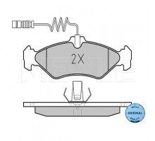 Тормозные колодки задние (Platinum, с датчиками) (141x50x17мм) VW LT 28-35 1996-2006 0252162117/PD MEYLE (Германия)