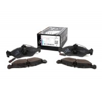 Тормозные колодки задние (с датчиками) (141x50x17мм) VW LT 28-35 1996-2006 02.35.084 TRUCKTEC (Германия)