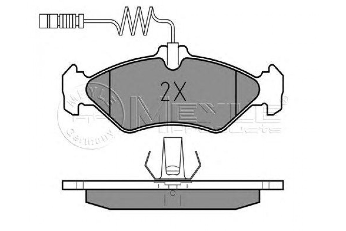 Тормозные колодки задние (с датчиками) (141x50x17мм) VW LT 28-35 1996-2006 0252162117 MEYLE (Германия) Тормозные колодки задние (с датчиками) (141x50x17мм) VW LT 28-35 1996-2006 0252162117 MEYLE (Германия)