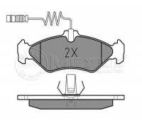 Тормозные колодки задние (с датчиками) (141x50x17мм) VW LT 28-35 1996-2006 0252162117 MEYLE (Германия)