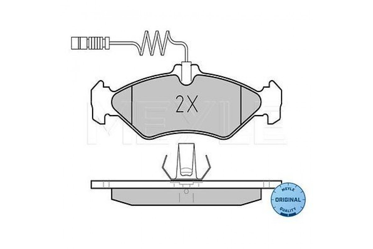 Тормозные колодки задние с датчиками (Platinum) (141x50x17мм) MB Sprinter 208-316 1995-2006 0252162117PD MEYLE (Германия) Тормозные колодки задние с датчиками (Platinum) (141x50x17мм) MB Sprinter 208-316 1995-2006 0252162117PD MEYLE (Германия)
