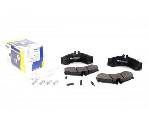 Тормозные колодки задние с датчиками (со сдвоенным колесом) VW LT 46 1996-2006 141126-700 ICER (Испания)
