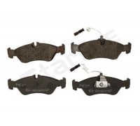 Тормозные колодки задние (с датчиком) (156x55x18мм) VW LT 28-35 1996-2006 BDS138 STARLINE (Чехия)