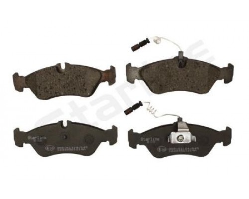 Тормозные колодки задние (с датчиком) (156x55x18мм) VW LT 28-35 1996-2006 BDS138 STARLINE (Чехия)