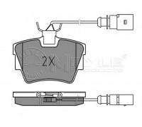 Тормозные колодки задние (с датчиком) VW Transporter T4 90-03 0252322416/W MEYLE (Германия)