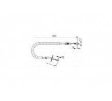 Трос ручника задний (левый, со сдвоенным колесом) MB Sprinter 1995-2006 1987477858 BOSCH (Германия)